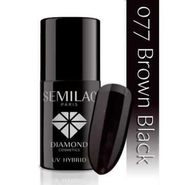 Semilac UV Hybrid lakier hybrydowy 077 Brown Black 7ml