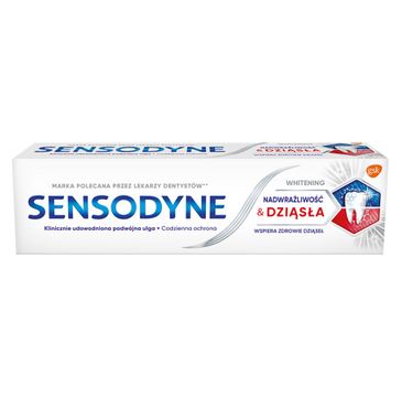 Sensodyne Nadwrażliwość & Dziąsła Whitening pasta do zębów z fluorkiem (75 ml)