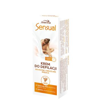 Joanna Sensual krem do depilacji miejsc wrażliwych Mleczko Owsiane (100 g)