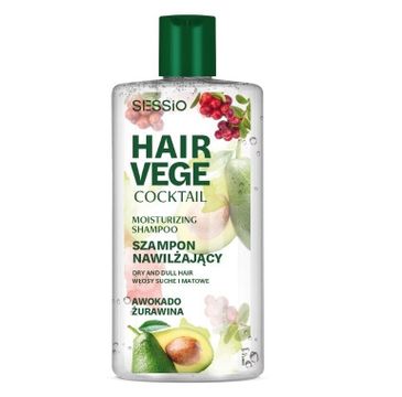Sessio Hair Vege Cocktail nawilżający szampon do włosów Awokado i Żurawina 300g