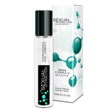 Sexual Attraction Pheromones Man Formula 5-Alpha feromony dla mężczyzn woda perfumowana spray (15 ml)