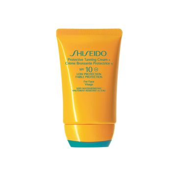 Shiseido Protective Tanning Cream SPF10 Krem ochronny do opalania twarzy i ciała 50ml