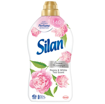 Silan Aromatherapy Peony & White Tea Scent płyn do zmiękczania tkanin 58 prań (1450 ml)