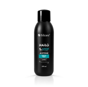 Silcare – Nailo 1st Step Nail Acetone aceton do usuwania lakierów hybrydowych (570 ml)