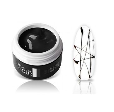 Silcare The Garden of Colour Geometric Hybrid Gel żel hybrydowy do zdobień Black 5g