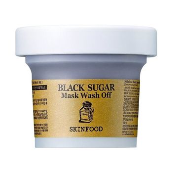 Skinfood Black Sugar Mask Wash Off zmywalna maska do twarzy z nierafinowanym cukrem trzcinowym i miodem (100 g)