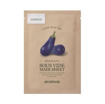 SkinFood Eggplant Sous Vide Mask Sheet wygładzająco-nawilżająca maseczka w płachcie (22 g)