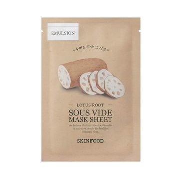 SkinFood Lotus Root Sous Vide Mask Sheet odżywcza maseczka w płachcie (20 g)