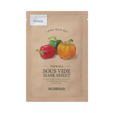 SkinFood Paprika Sous Vide Mask Sheet intensywnie nawilżająca maseczka w płachcie (18 g)