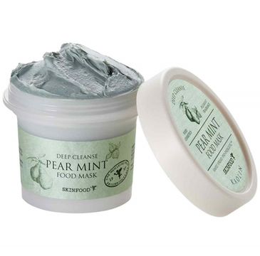 SkinFood Pear Mint Foot Mask kremowa maska z ekstraktem z gruszki do cery tłustej (120 g)