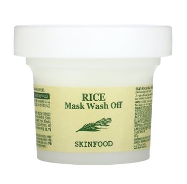 Skinfood Rice Mask Wash Off rozjaśniająco-rozświetlająca ryżowa maska do twarzy (100 g)