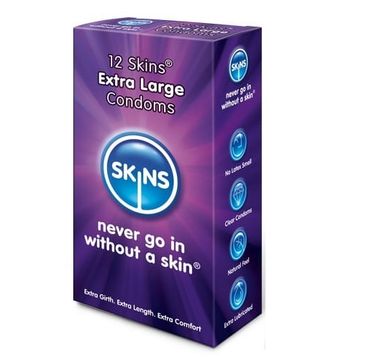 Skins Extra Large Condoms prezerwatywy powiększone 57mm (12 szt.)