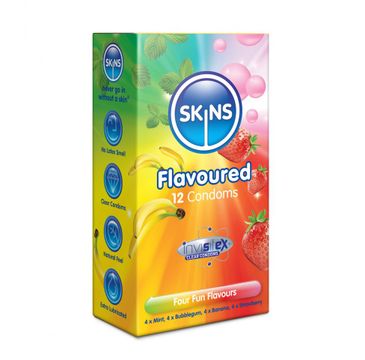 Skins Flavoures Condoms smakowe prezerwatywy (12 szt.)