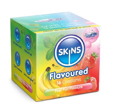 Skins Flavoures Condoms smakowe prezerwatywy (16 szt.)