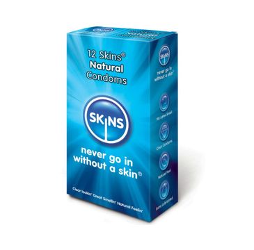 Skins Natural Condoms klasyczne prezerwatywy (12 szt.)