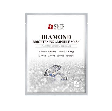 SNP Diamond Brightening Ampoule Mask rozjaśniająca maska w płachcie z pyłem diamentowym (25 ml)