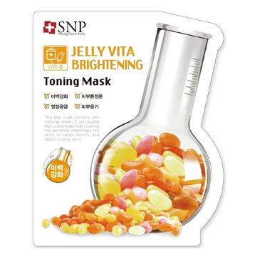 SNP Jelly Vita Brightening Toning Mask rozjaśniająca maska w płachcie z witaminą C (30 ml)