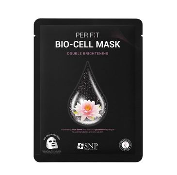 SNP Per Fit Bio-Cell Mask Double Brightening intensywnie rozjaśniająca maska w płachcie z biocelulozy (25 ml)