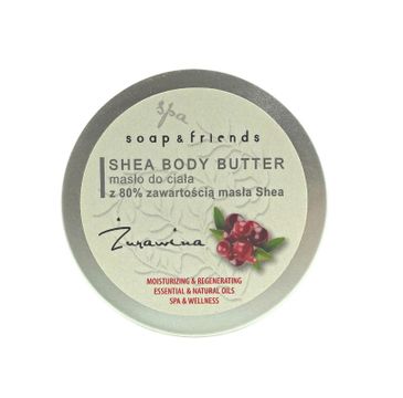 Soap&Friends Shea Butter 80% masło do ciała Żurawina 50ml