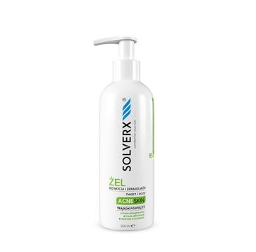 Solverx Acne Skin żel do mycia i demakijażu twarzy i oczu przeciwtrądzikowy (200 ml)