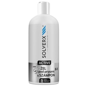 Solverx Active żel pod prysznic i szampon 2w1 dla mężczyzn (400 ml)