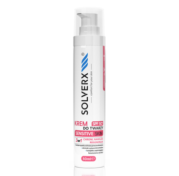 Solverx Krem do twarzy z SPF 50+ Sensitive Skin (50 ml)
