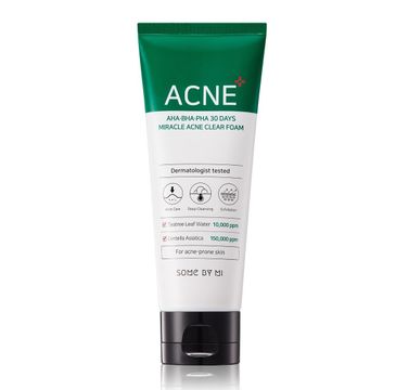 Some By Mi AHA.BHA.PHA Miracle Acne Clear Foam oczyszczająca pianka do twarzy 100ml