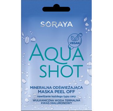 Soraya – Aquashot Mineralna odświeżająca maska peel off (6 g)