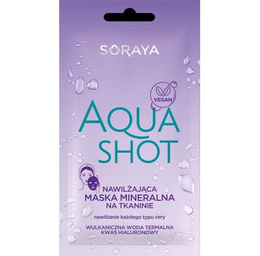 Soraya – Aquashot Nawilżająca maska mineralna na tkaninie (1 szt.)