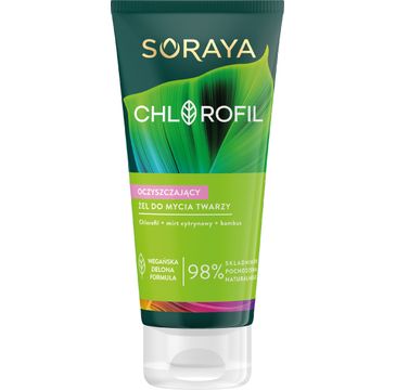 Soraya Chlorofil oczyszczaj膮cy 偶el do mycia twarzy (150 ml)
