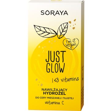 Soraya Just Glow – nawilżający hydrożel do cery mieszanej i tłustej z witaminą C (50 ml)