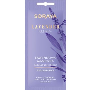 Soraya Lavender Essence Lawendowa Maseczka wygładzająca na twarz,szyję i dekolt (8 ml)