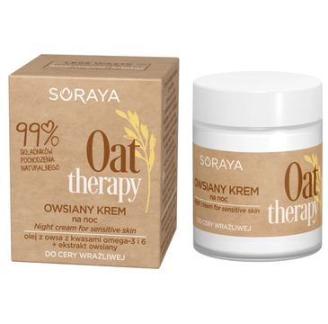 Soraya Oat Therapy krem do twarzy na noc Owsiany (75 ml)