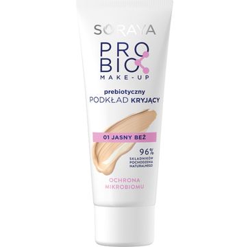 Soraya Probio Make-Up prebiotyczny podkład kryjący 01 Jasny Beż (30 ml)