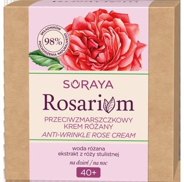 Soraya – Rosarium Krem do twarzy na dzień/noc 40+ przeciwzmarszczkowy Różany (50 ml)