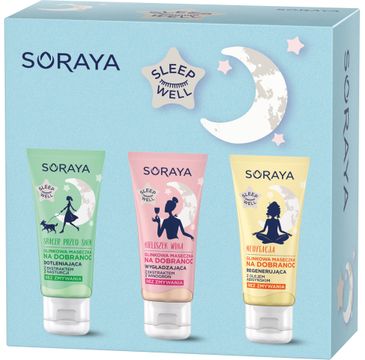 Soraya Sleep Well zestaw prezentowy maseczki do twarzy na noc 3 x 30 ml (1 szt.)