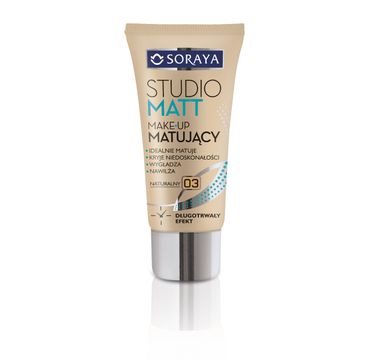 Soraya Studio Matt Make-up podkład do twarzy matujący 03 naturalny 30 ml