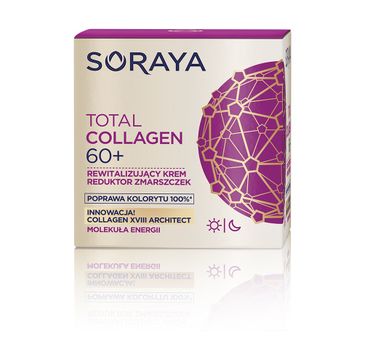 Soraya Total Collagen 60+ krem rewitalizujący - reduktor zmarszczek na dzień i noc  50 ml