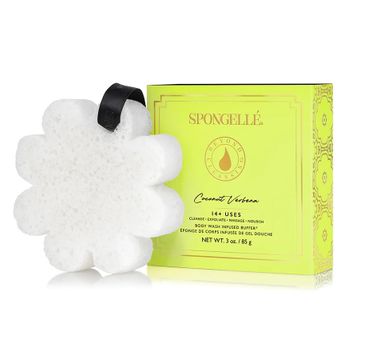 Spongelle Boxed Flower gąbka nasączona mydłem do mycia ciała Coconut Verbena