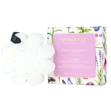 Spongelle Boxed Flower gąbka nasączona mydłem do mycia ciała French Lavender