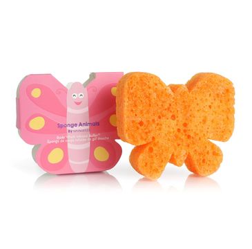 Spongelle Sponge Animals Kids gąbka nasączona mydłem do mycia ciała dla dzieci Butterfly