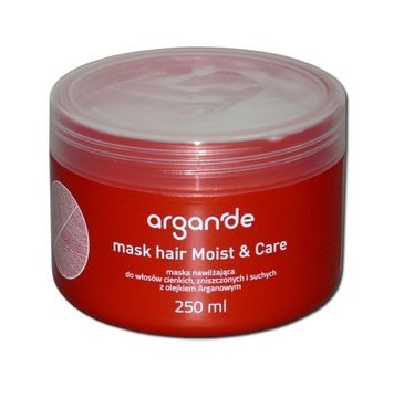 Stapiz Argan'de Moist & Care Mask nawilżająca maska z olejkiem arganowym do włosów cienkich, zniszczonych i suchych 250ml
