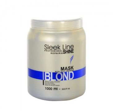 Stapiz Sleek Line Blond Mask maska z jedwabiem do włosów blond zapewniająca platynowy odcień 1000ml