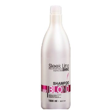 Stapiz Sleek Line Blush Blond szampon nadający różowy odcień do włosów blond z jedwabiem 1000ml