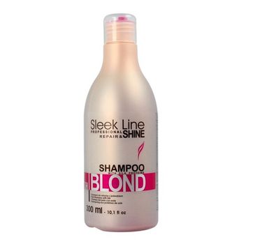 Stapiz Sleek Line Blush Blond szampon nadajÄ…cy rÃ³Å¼owy odcieÅ„ do wÅ‚osÃ³w blond z jedwabiem 300ml