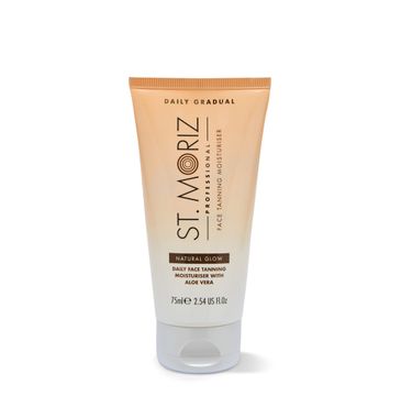 St.Moriz Professional Face Daily Tanning Moisturiser nawilżający krem na dzień dodający blasku z aloesem Natural Glow (75 ml)