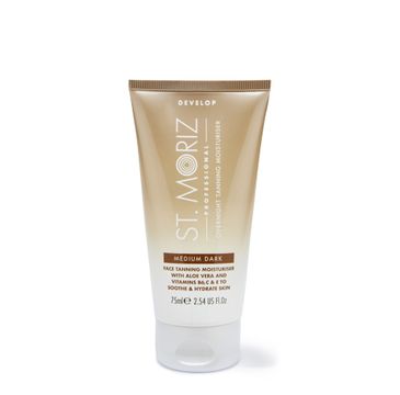 St.Moriz Professional Overnight Face Tanning Moisturiser krem nawilżająco-brązujący do twarzy Medium Dark (75 ml)