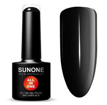 Sunone All In One lakier hybrydowy 3w1 Czarna Inez (5 ml)