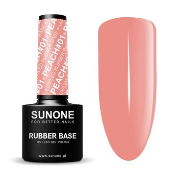 Sunone Rubber Base baza kauczukowa 01 Peach (5 ml)