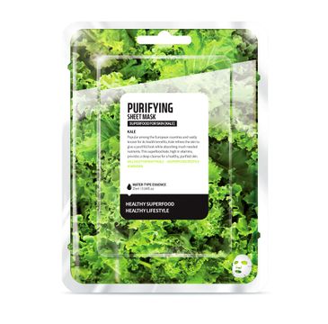 Superfood For Skin Purifying Sheet Mask - oczyszczająca maseczka do twarzy Jarmuż 25 ml